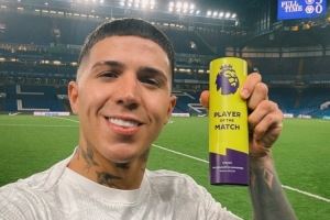  4次长传全部成功！恩佐当选切尔西vs狼队英超官方全场最佳球员