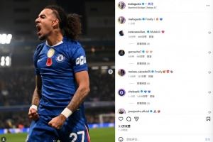  生涯165场终获处子球！古斯托社媒晒怒吼庆祝照：总算来了！